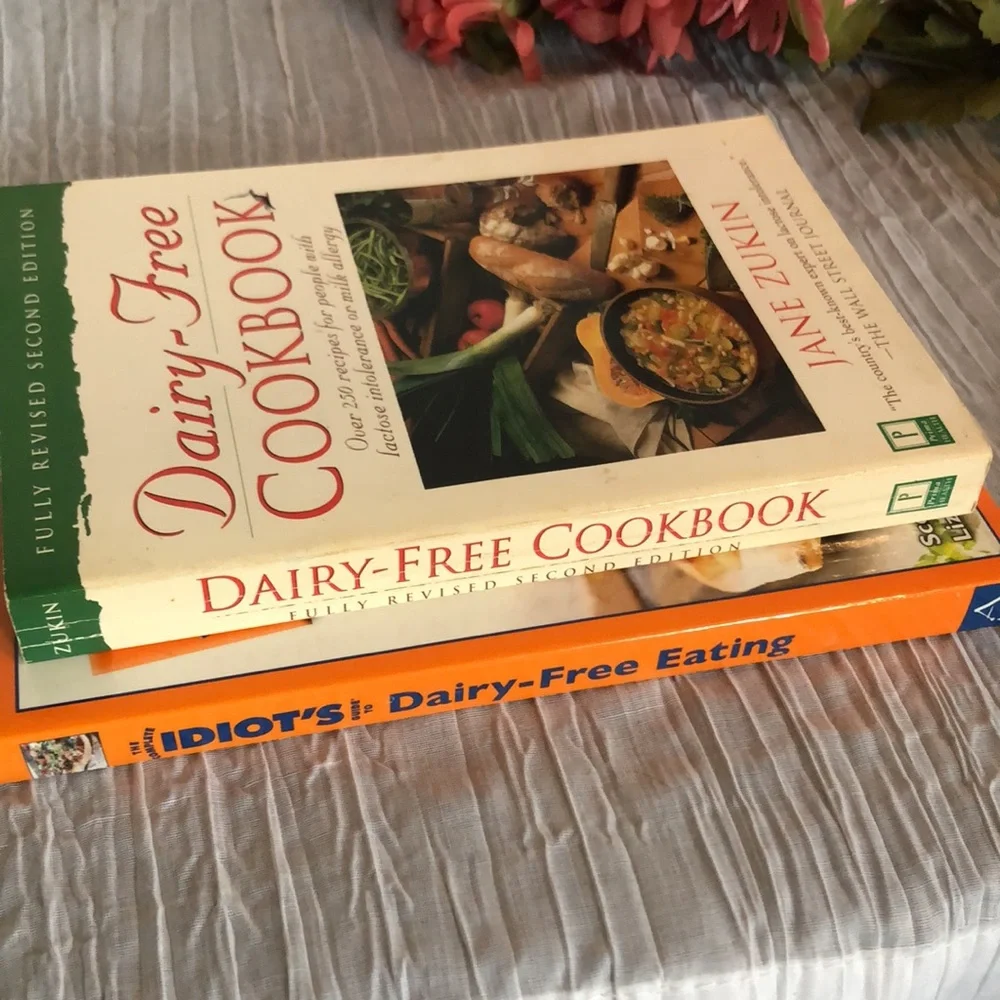 COMPLETE IDIOTS GUIDE TO DAIRY FREE EATING & Dairy Free Cookbook lot of 2 books